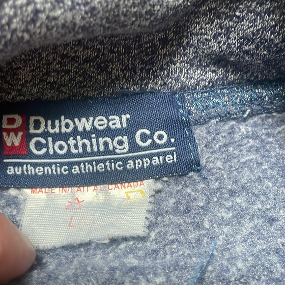 Queen's sz L quarter zip sweater grey heather red gold HoCo FoCo classic - Picture 4 of 8